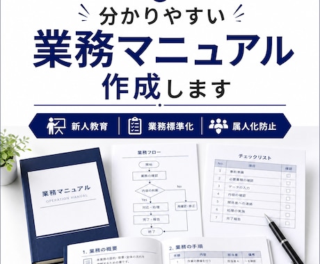 マニュアル作成します 業務マニュアル・引継ぎ資料を分かりやすく作成します イメージ1