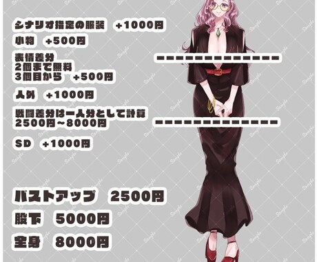 立ち絵制作します 早期納品をお求めの方におすすめ イメージ2