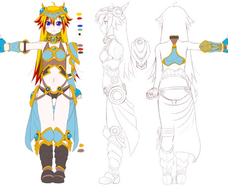 キャラクターデザインお届けします 文字は書けるがキャラ絵が描けん、助けてド〇えもん！ イメージ2
