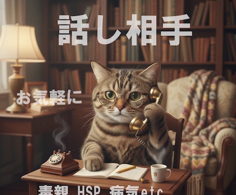 話し相手✨ニャン吉が何でも聞きます 毒親・HSP・難病・孤独・雑談etc イメージ1