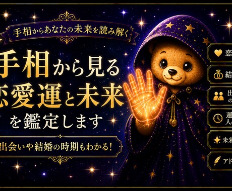 恋愛運を手相で詳しく占います 相手の本音や今後の恋愛運を鑑定 イメージ1