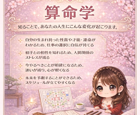 あなたの本質と未来をしっかりと深く読み解きます 宿命・転機・才能・運気を深掘り鑑定！ イメージ1