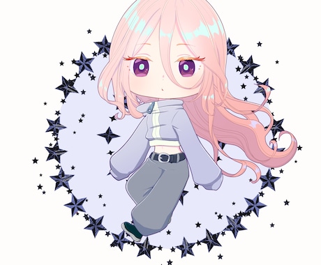 SD(デフォルメ)キャライラストを作成します SNS・ブログ・動画等なんでも使用OKです!! イメージ1