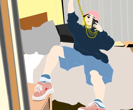 期間限定特価本格的に独特な画風でイラスト作成ます 雰囲気を出してクオリティアップ！ イメージ1