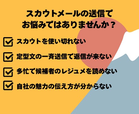 スカウト代行❗️レジュメを読み込み丁寧に送信します ✨️支援実績多数❗️HR20年のプロが返信率を上げる文面作成 イメージ2