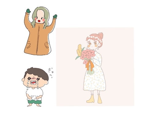 ゆるいタッチで色々なイラスト描きます 商用利用OK♡アイコン用も作成します!٩( ᐛ )و イメージ1