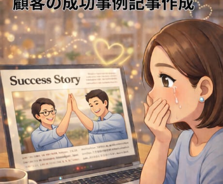 申込みにつながる顧客の成功事例記事作成します 営業経験者による信頼から意思決定に導くライティングサービス イメージ1