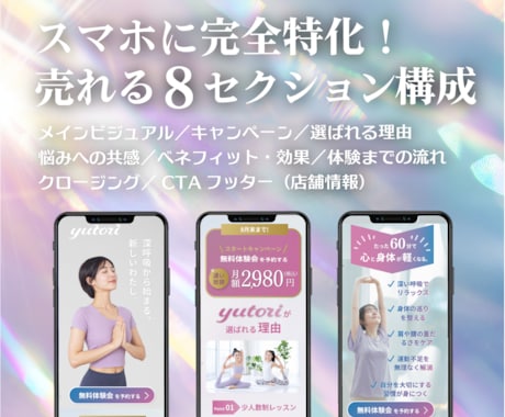 ＣａｎｖａオンラインサロンＬＰテンプレを販売します スマホ専用,LP,ＨＰ作成に！ＡＩ文章＆動画付きで１時間公開 イメージ2