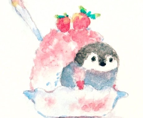 可愛いどうぶつの水彩イラストお描きします 水彩作家がいろいろな「ちょっと足りない」に一筆を! イメージ2