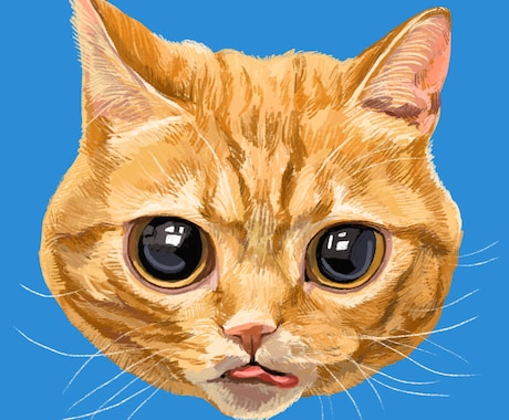 可愛くてオシャレなペットの絵描きます お顔のアップがかわいい似顔絵です! イメージ2