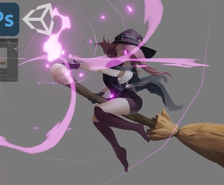 キャラモーション & ゲームVFX を制作します スチルにも、2Dゲームにも、こだわりと汎用性を両立した演出を イメージ1