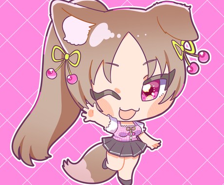 ポップで可愛いミニキャラ・マスコット描きます 優しく温かみある絵柄と色合いが特徴！丁寧なヒアリング イメージ2