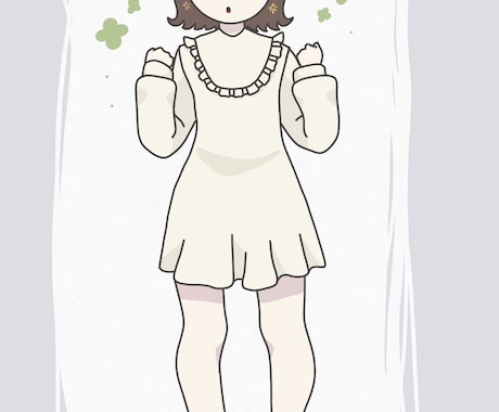 デフォルメキャラ立ち絵アイコンイラスト承ります 夢かわ、ガーリーなデフォルメキャラの立ち絵です イメージ1