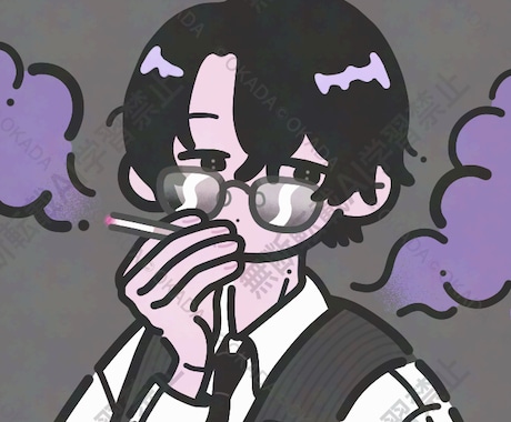 人物アイコン作成します SNSで使えるポップで可愛いアイコンイラスト イメージ2