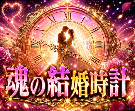 魂の結婚時計を霊視し運命時期と結婚シナリオを視ます 高次元から結婚の流れと未来の転機・出会い時期と進展を読み解く イメージ1