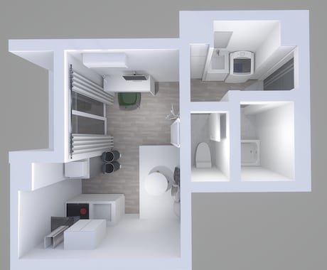民泊に必要な室内3Dバースや非常経路図を作成します イメージをリアルな形に立ち上げてみませんか イメージ1