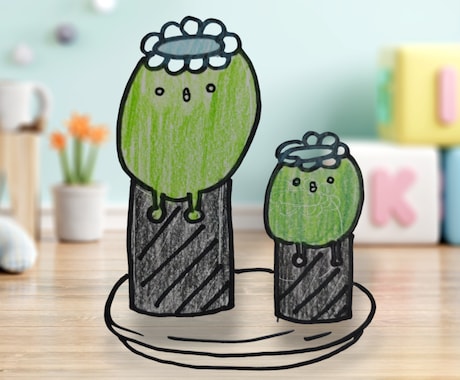 かわいいイラスト描きます ゆるキャラ、かわいいイラスト、ほのぼのイラスト描きます。 イメージ1