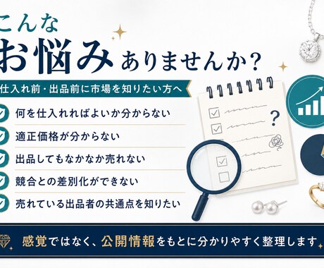 メルカリアクセサリー市場の競合調査をします イメージ1