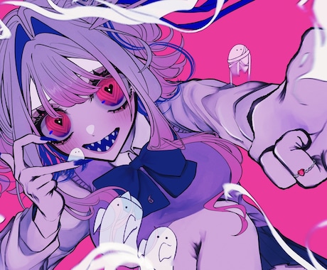 パキッとした絵柄で映像／イラスト制作します 「世界観」を重視するボカロP様／歌い手様／活動者様方へ イメージ1