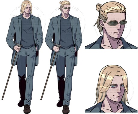 耽美少年～中年までイラスト・夢絵・アイコン承ります 貴方の推しをゼロから丁寧にビジュアル化致します♡贈り物にも◎ イメージ2