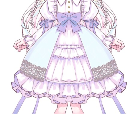 あなただけの立ち絵を格安で制作します 可愛い絵柄でキャラクターデザイン・立ち絵を制作します! イメージ2