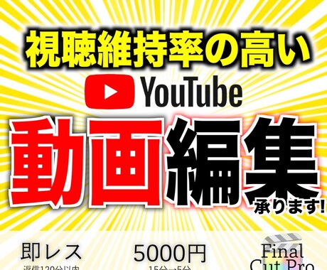 イメージ通りの動画、つくります YouTube動画、広告動画を丁寧に作成いたします！ イメージ1