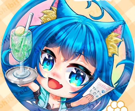 ふわっと癒し"目力つよつよ"鮮やかアイコン作ります 先着3名限定！お試し料金でご用意します イメージ1