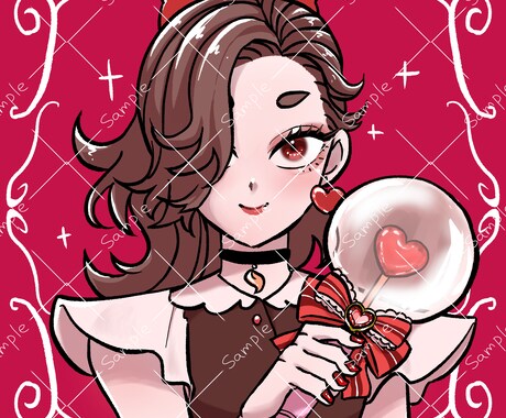 SNS用のアイコン、簡単な1枚絵作成致します 見やすい塗り！表情豊かなイラストが得意です(厚塗り風も！) イメージ2
