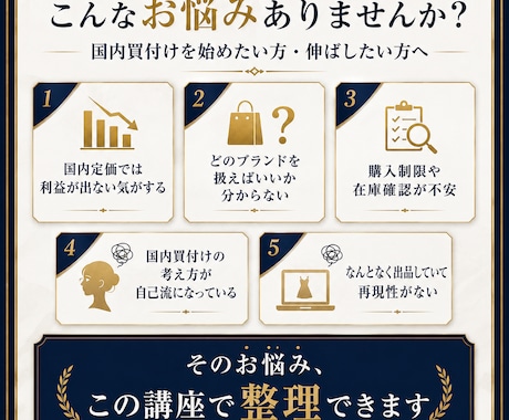 BUYMA国内買付け完全マスター講座をお届けします 国内定価でも利益を出す考え方と実践法を学べます イメージ2