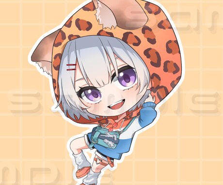 ミニキャラ制作します パキッとした色塗りで可愛いミニキャラいかがですか？ イメージ2