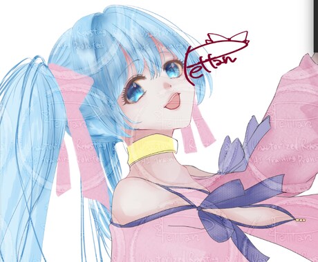 お顔のアップを描きます 可愛い、かっこいいを更新しませんか? イメージ2