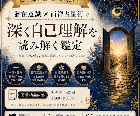 潜在意識×星であなたの隠れた強みを見つけます あなたが当たり前にしていることほど、実は才能です イメージ1