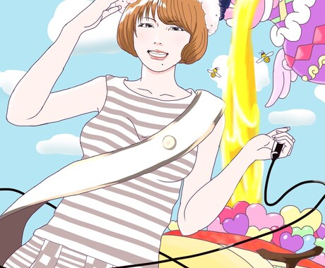 一緒にしたいもの、描きます 自分の好きなものを、ワンショットに。 イメージ2