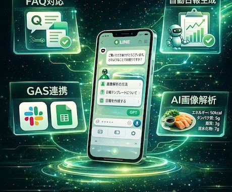 LINE×ChatGPTで業務自動化Bot作ります 問い合わせ対応や業務をAIで自動化 イメージ2