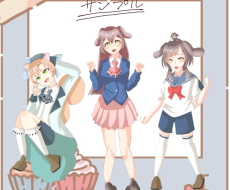 TRPGやIRIAMの立ち絵描きます [ヒアリング、ラフ画完成後即日納品可能] イメージ2