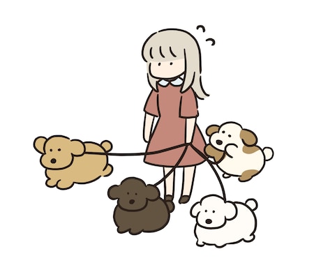 シンプルでゆるかわなイラスト描きます 人物も動物も可愛くまるくなります イメージ2