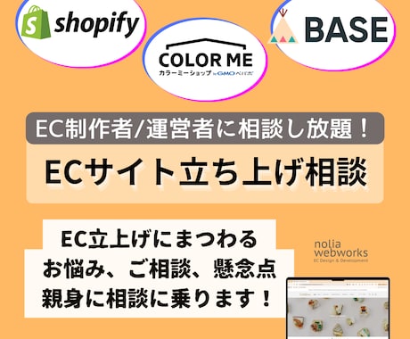 あなたに最適なネットショップをご提案します ECサイト立ち上げ相談｜EC制作＆運営者に3日間相談し放題 イメージ1