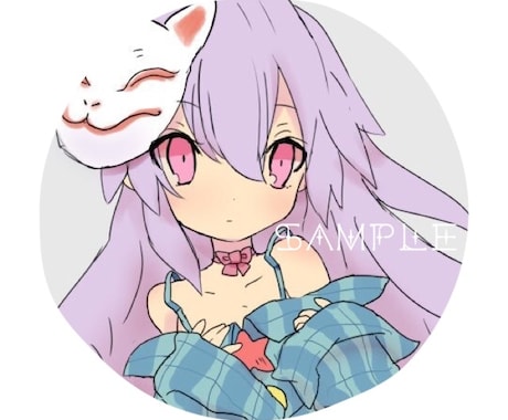 お好きなキャラの萌えアイコン描きます 【SNSなどのアイコンをお探しの方へ】 イメージ1
