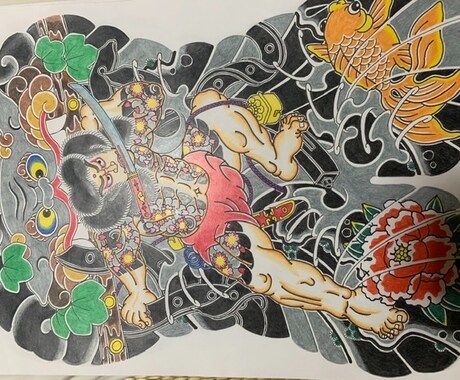 和風な絵(刺青画)を販売します 絵を書いています！なにかあればご連絡ください！ イメージ1