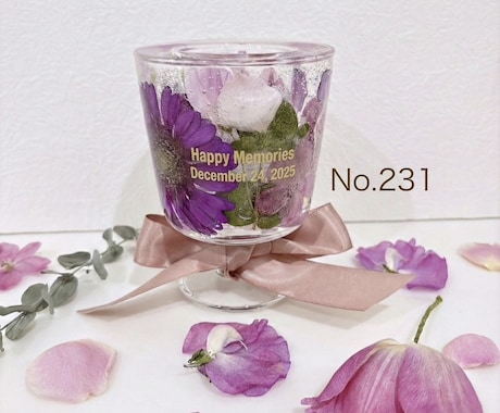 ｸﾞﾗｽｼﾞｪﾙﾎﾙﾀﾞｰ作製します プロポーズや結婚式のブーケをアフター保存。送料込み イメージ2