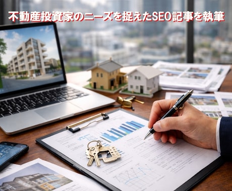 不動産投資家のニーズを捉えたSEO記事を執筆します 初心者から上級者まで検索で見つかる専門的な投資情報で信頼構築 イメージ1