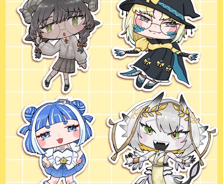 ゆるくてかわいいSDイラスト・ミニキャラ描きます 動画配信、グッズ、サムネイルにおすすめ！ イメージ2