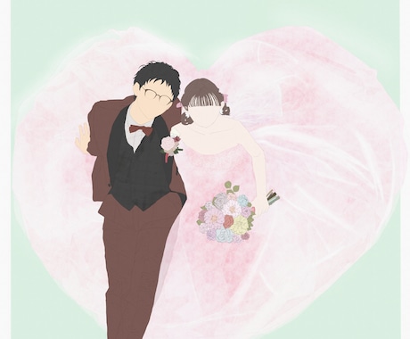 思い出のお写真をイラストにします あなたのお写真を少しだけ特別な思い出にするイラストを描きます イメージ2