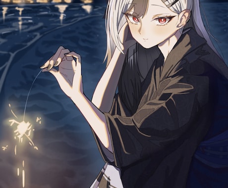 ダークな雰囲気のアニメ塗りイラストを作成します エッジの効いたアニメ塗りであなたの『世界観』を魅せる一枚を。 イメージ2