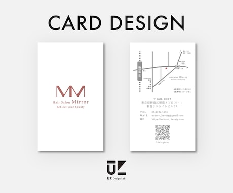 シンプルで使いやすい名刺・カードをデザインします 地図入れOK！ご要望に合わせた名刺・カードを作ります イメージ1