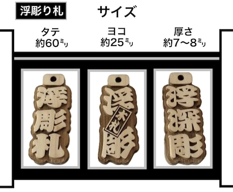 浮彫札❗️お祭りに欠かせない　お名前入ります 地元県産ヒノキを使用です　手作業で仕上ています イメージ2