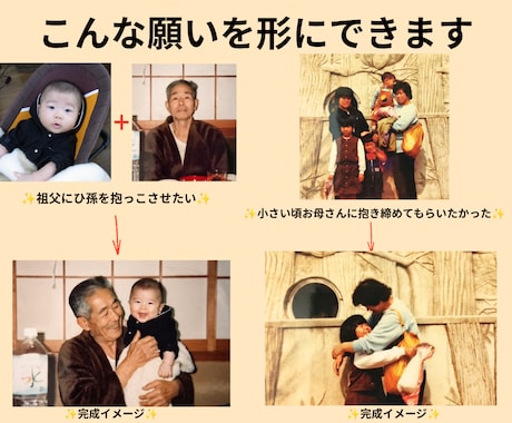古い写真を感動の動画に蘇らせます 「写真の中の大切な人が、もう一度あなたに微笑みます。」 イメージ2