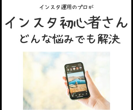 インスタ初心者の方に基礎（何でも）アドバイスします インスタのプロ（実績は画像に）が初期設定から分析までお答え！ イメージ1