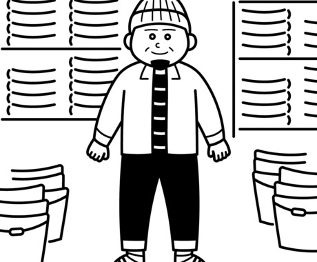 シンプルでスタイリッシュなイラストを制作します イメージ1