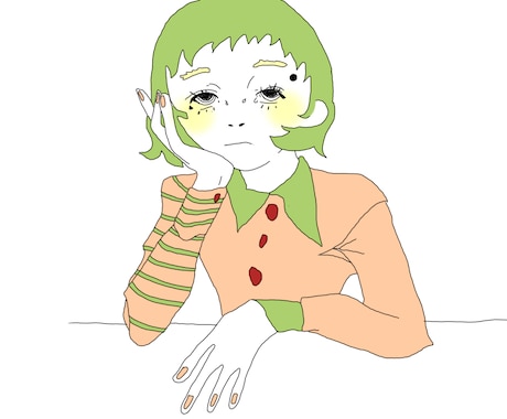 アンニュイで海外風のイラスト描きます アイコンやパッケージ、小説の表紙、なんでも大丈夫です！ イメージ2